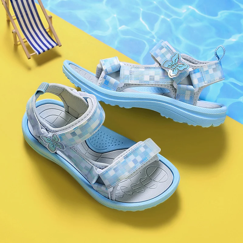 Sandalias antideslizantes para niños y niñas de princesa con perlas - imagen 3