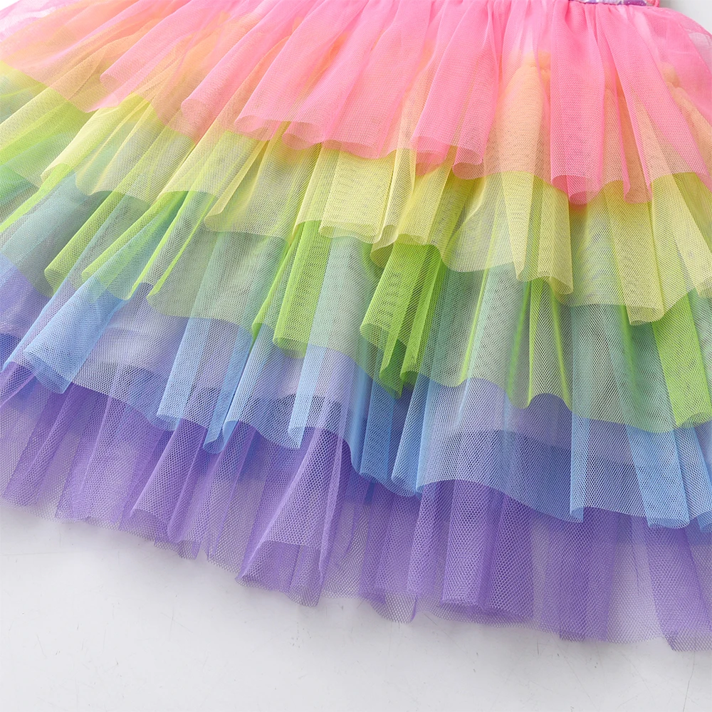 DXTON Vestido de sirena infantil sin mangas estilo princesa verano - imagen 4