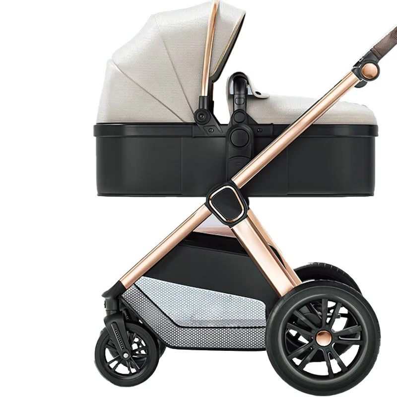 Coche reversible 2 en 1 con capazo – Resistente y ligero - imagen 4