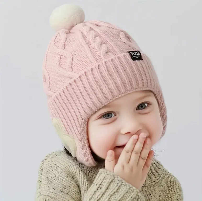 Gorro acrílico transpirable para niños y niñas