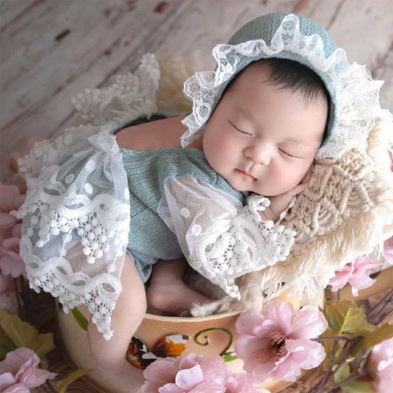 Vestido de princesa de encaje para sesión de fotos