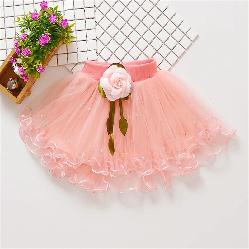 Falda de malla con volantes para niña – Verano - imagen 4