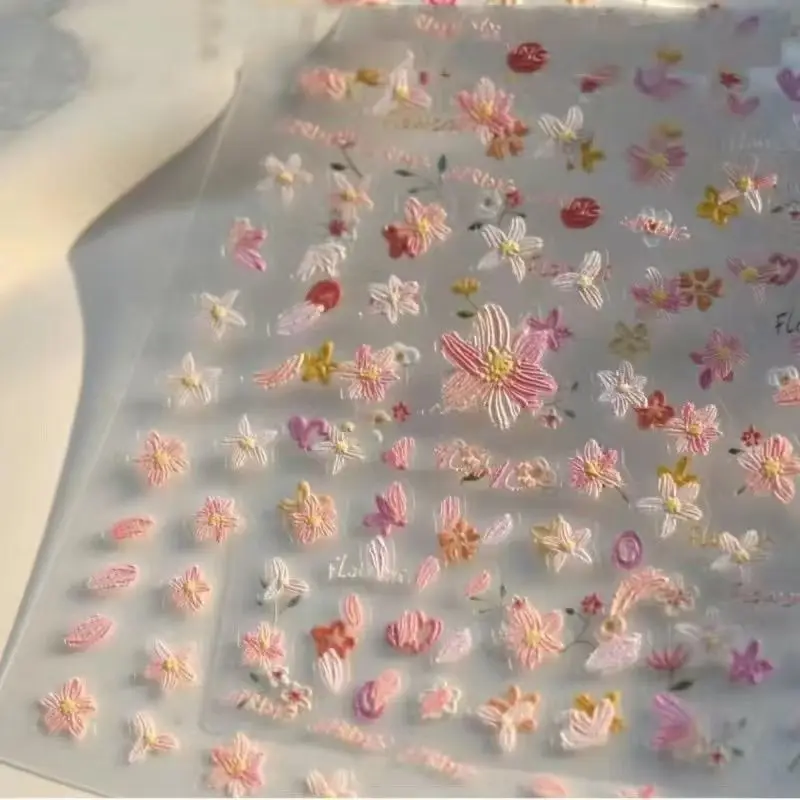 Pegatinas 3D con relieve de conchas brillantes rosa - imagen 4