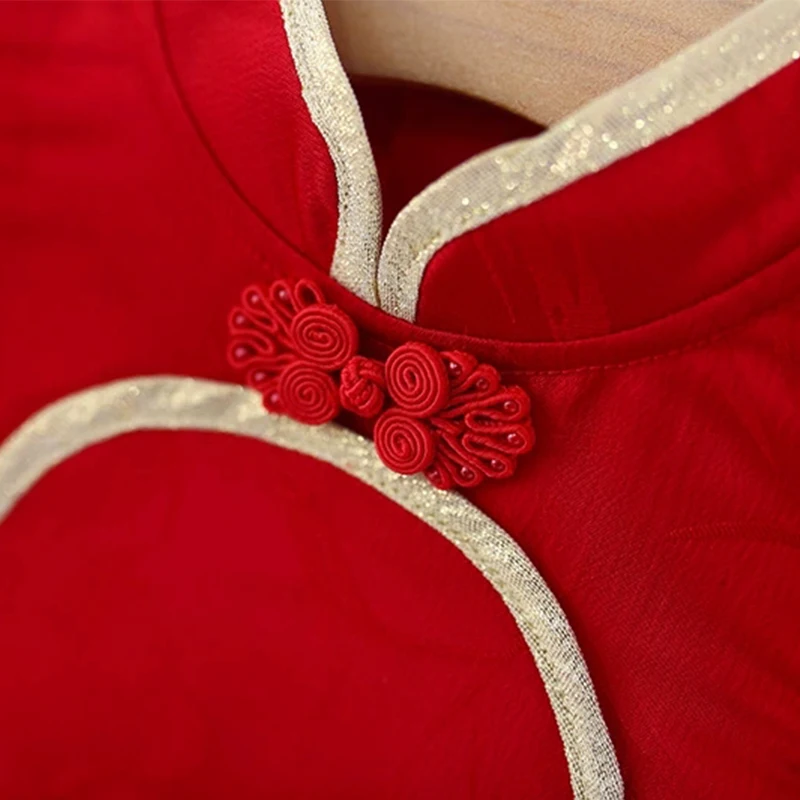 Vestido de verano sin mangas para niña estilo princesa rojo - imagen 4
