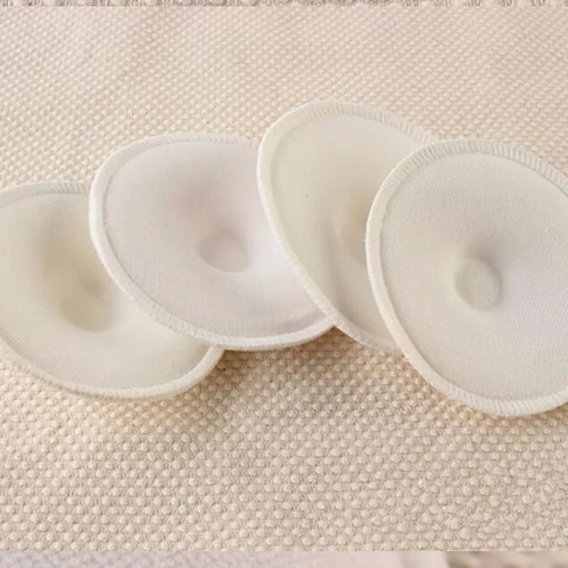 Almohadillas de Lactancia Algodón Absorbentes Reutilizables 4 uds - imagen 5