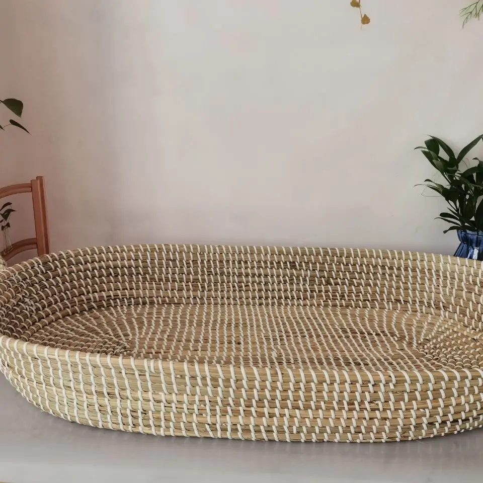 Cesta para cambiar pañales de moisés hecha a mano de algodón - imagen 4