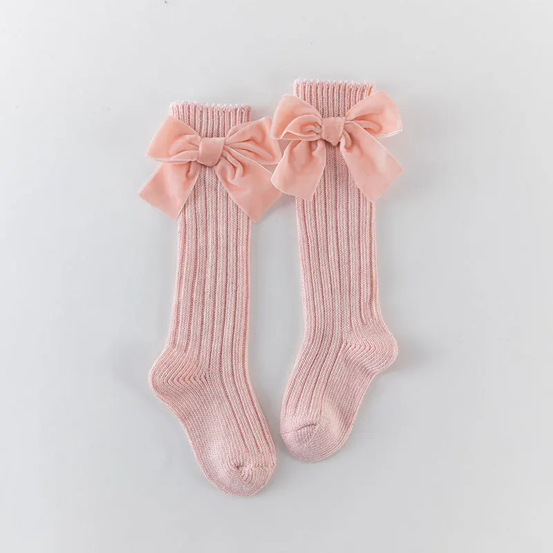 Calcetines largos con lazo para niñas - Algodón suave y cómodo - imagen 5