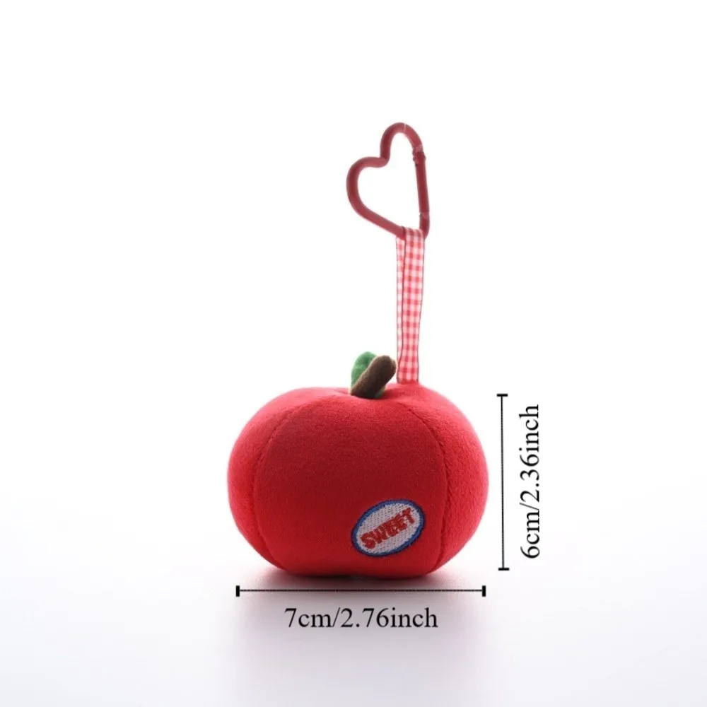 Llavero de peluche de frutas con fresa y cereza para mujer - imagen 2