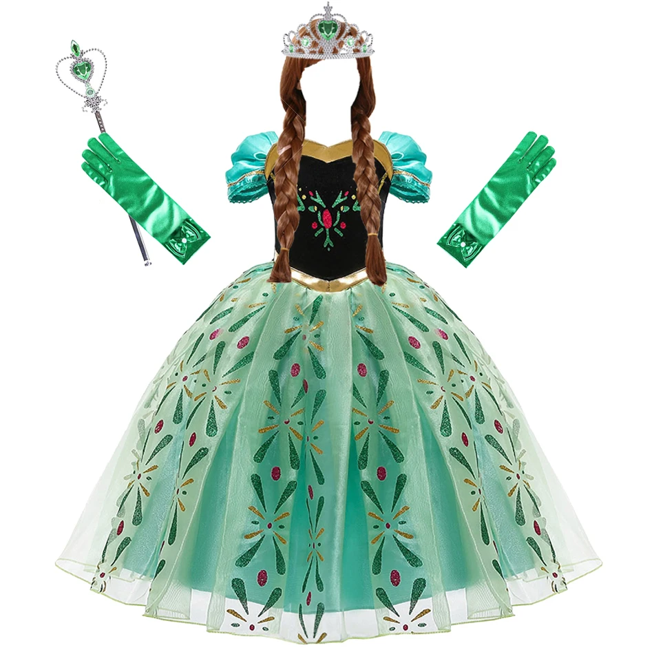 Disfraz Ana de Hielo – Vestido Princesa para Niña