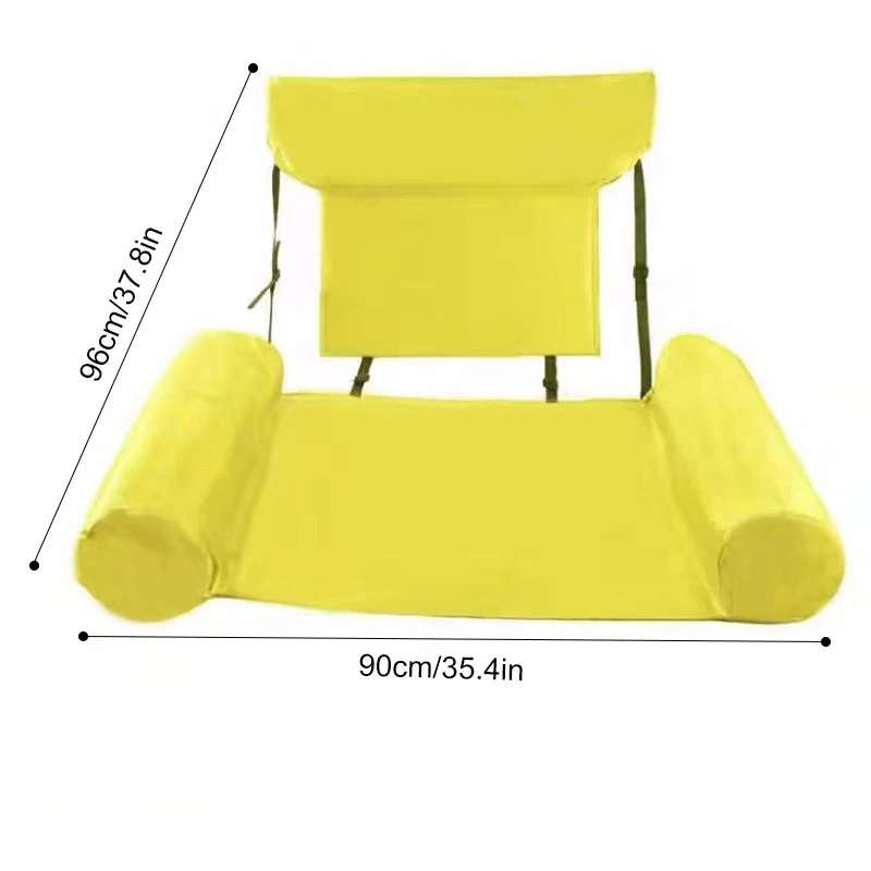 Hamaca flotante plegable en piscina