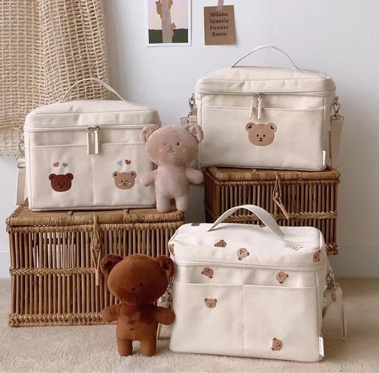 Bolsa térmica con diseño de oso para niños