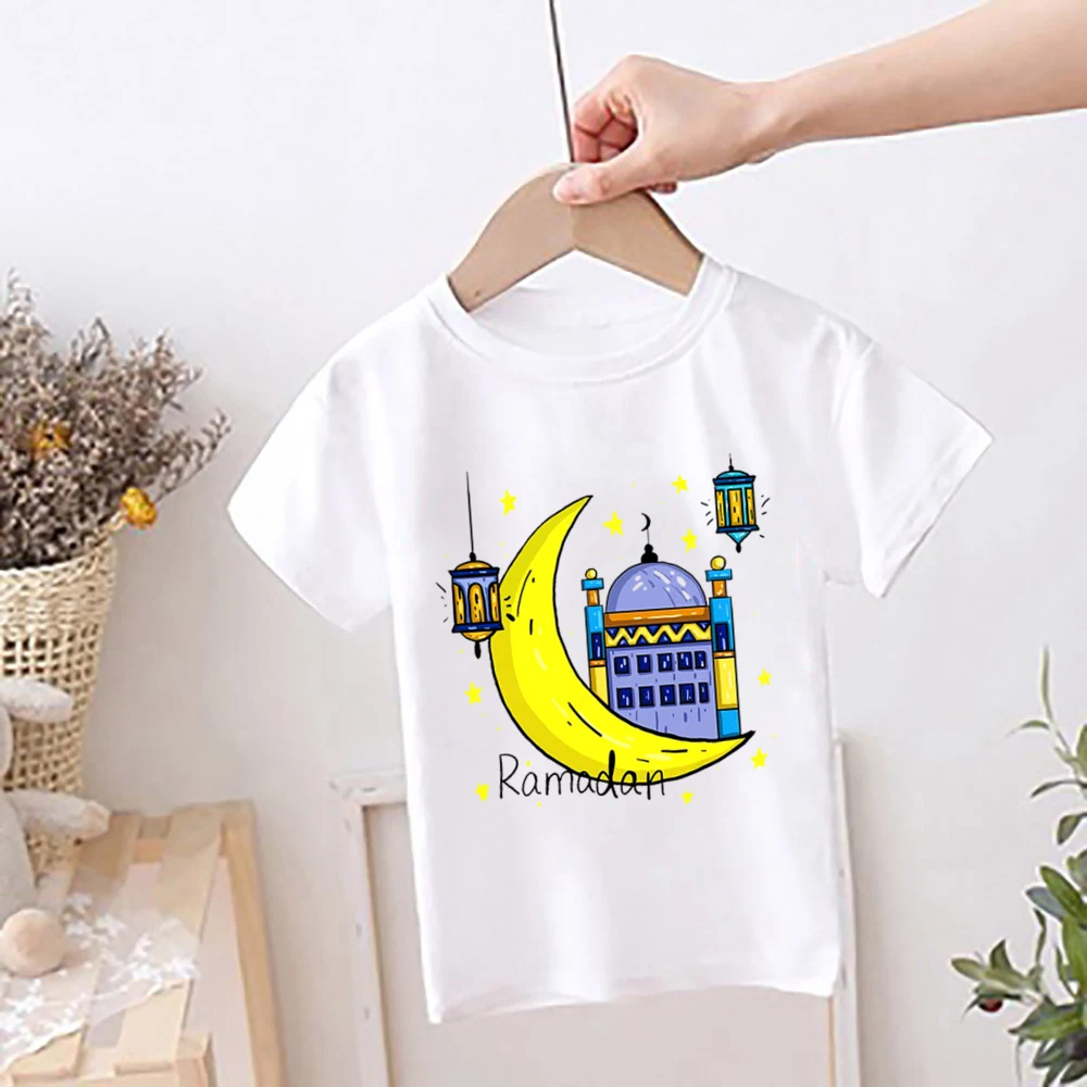 Camiseta infantil Ramadán con luna y estrella – Manga corta - imagen 2