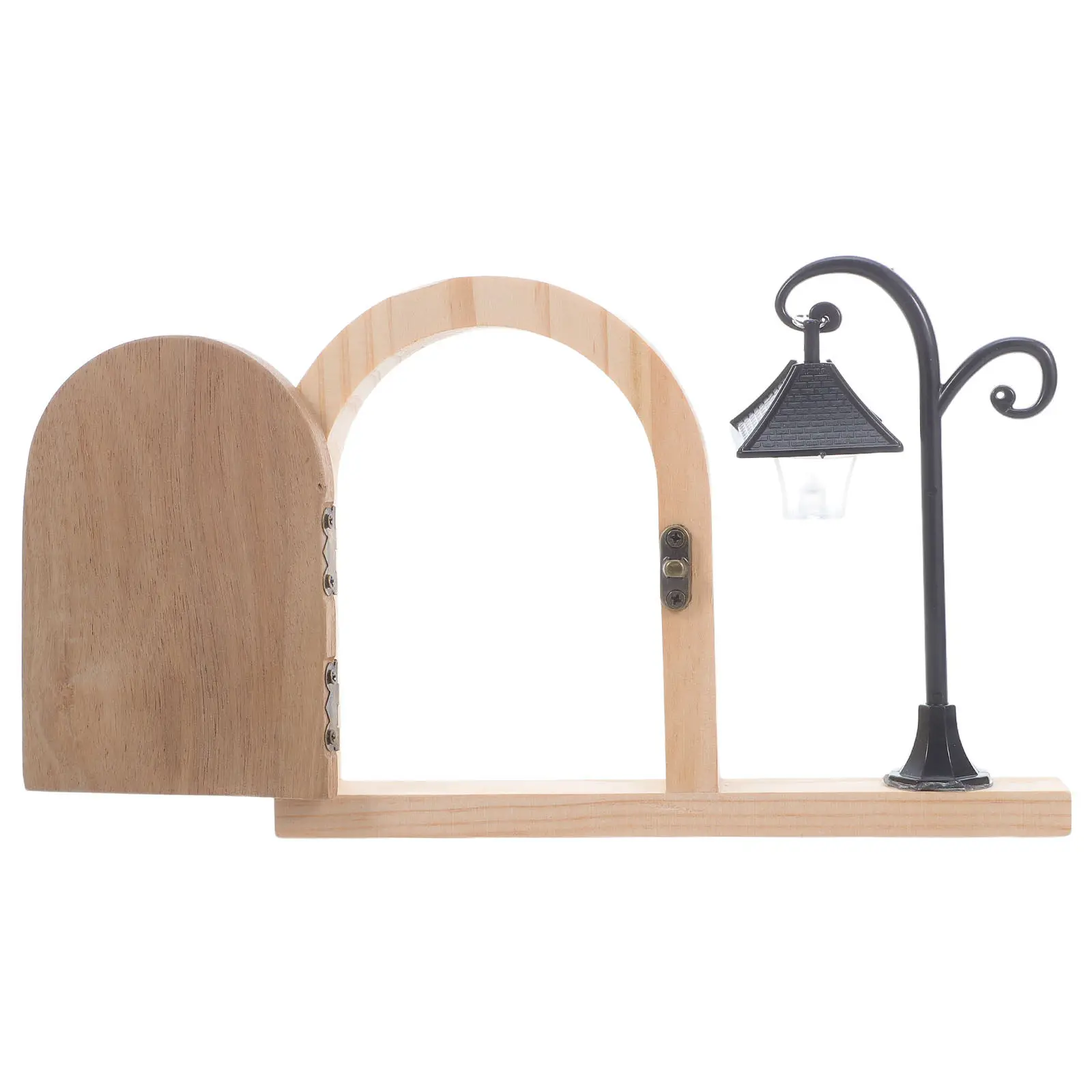 Protector de enchufe con luz nocturna y placa de madera hada - imagen 3