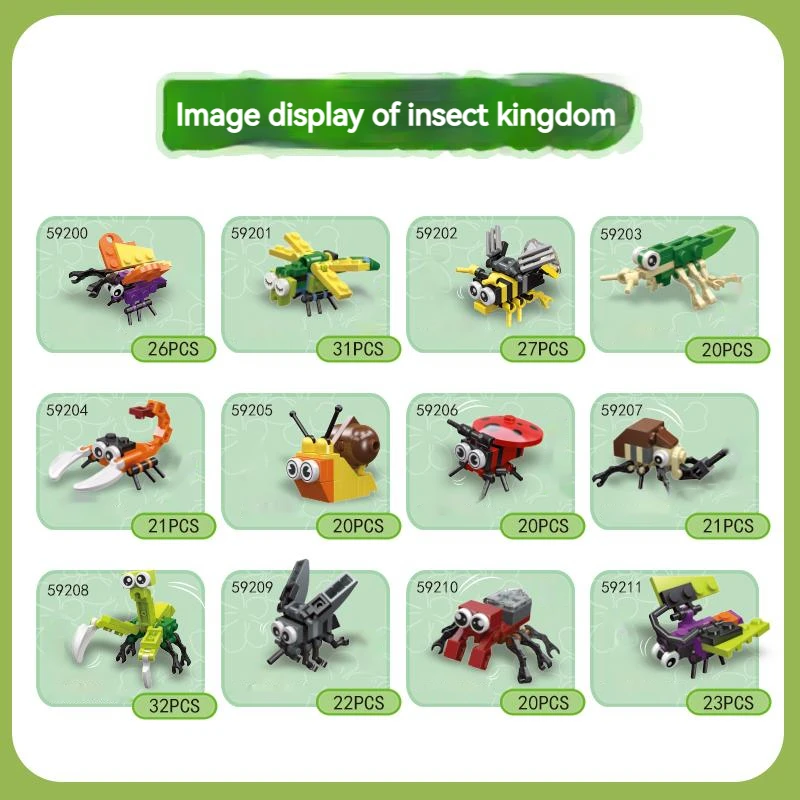 Bloques de construcción de insectos educativos para niños - imagen 5