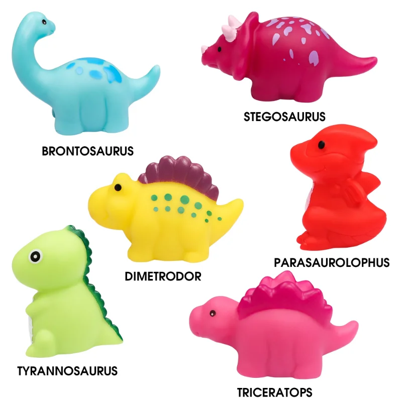 Dinosaurios de baño para jugar en la bañera