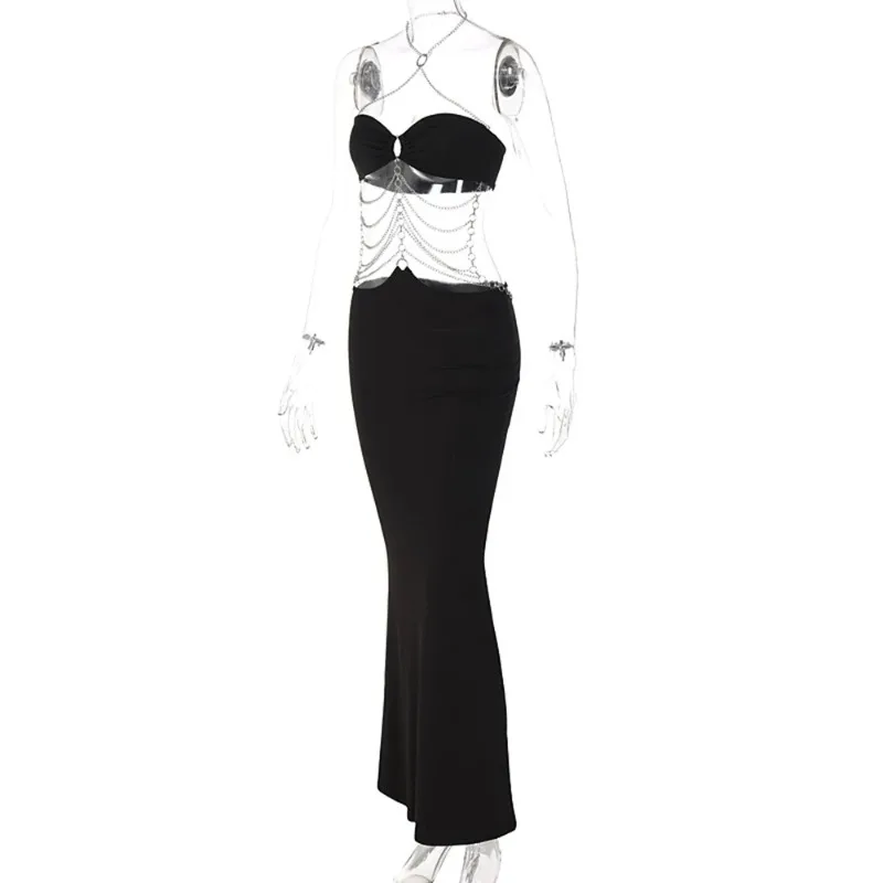 Vestido elegante de maternidad para estudio