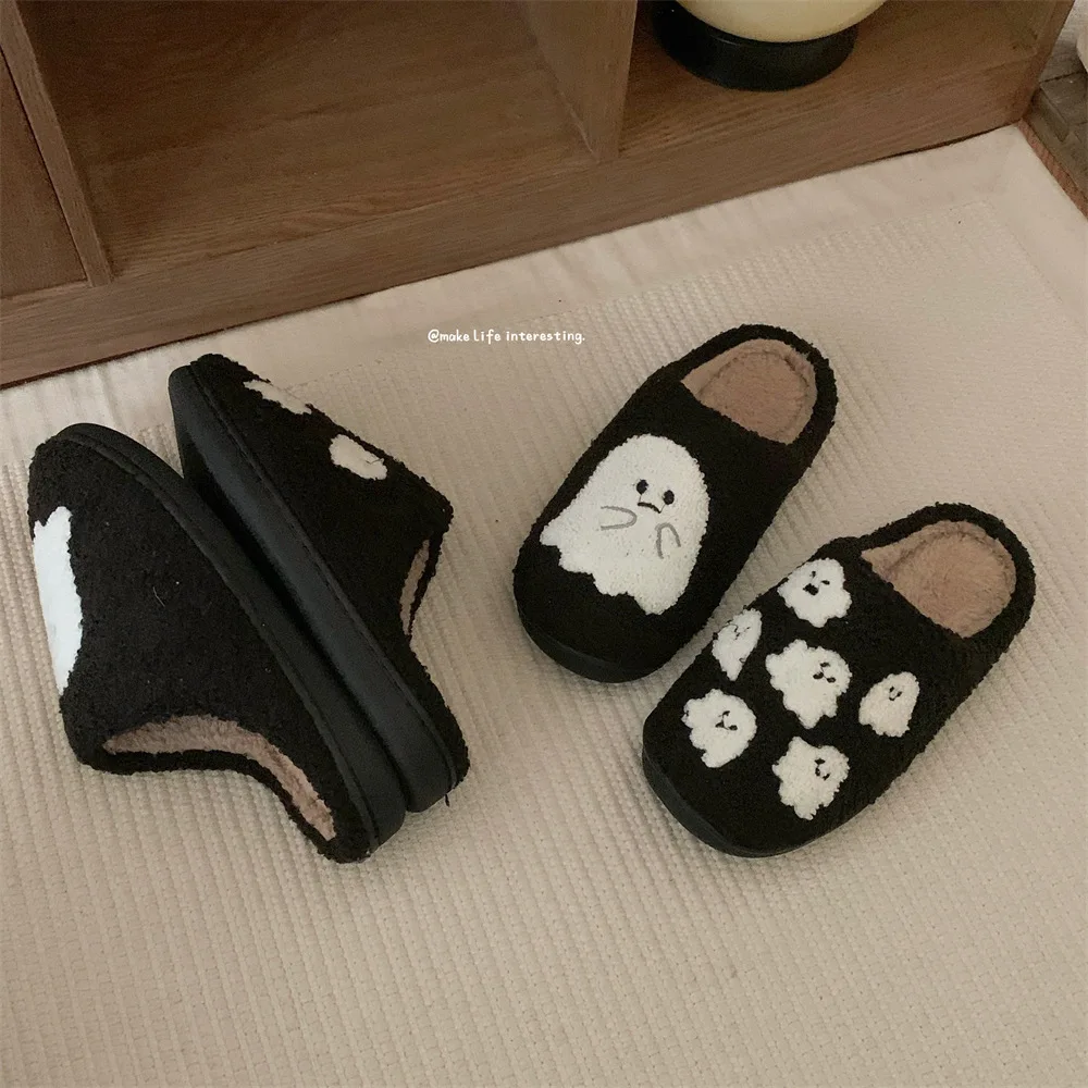 Zapatillas de casa antideslizantes de Halloween tipo fantasma - imagen 4
