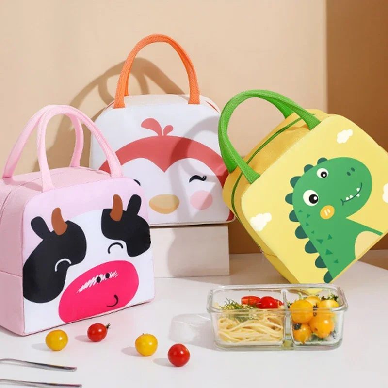 Bolsa de almuerzo infantil térmica con dibujos animados - tela Oxford - imagen 3