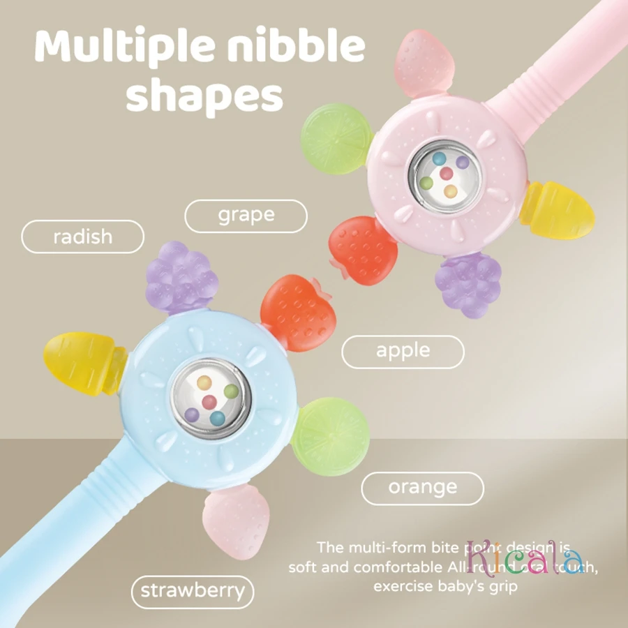 Juguetes Montessori sensoriales para bebé: sonajeros y mordedores - imagen 4