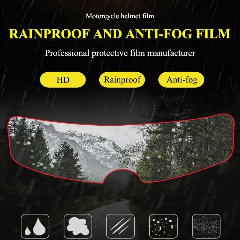 Película antivaho impermeable para espejo de casco moto universal - imagen 3