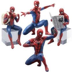 Figuras de acción mini Spider-Man para colección y escritorio
