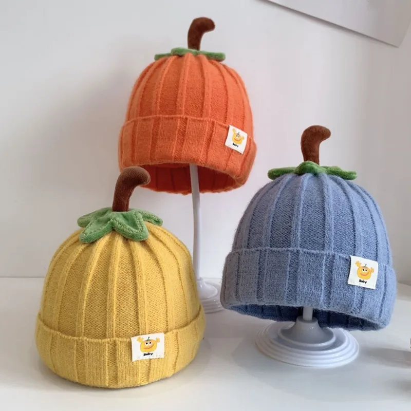 Gorro de invierno para bebé lana gruesa, tejido cálido - imagen 2