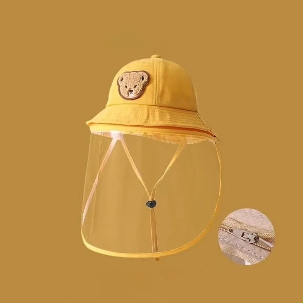Gorro pescador anti-UV con careta facial ajustable para bebé - imagen 3