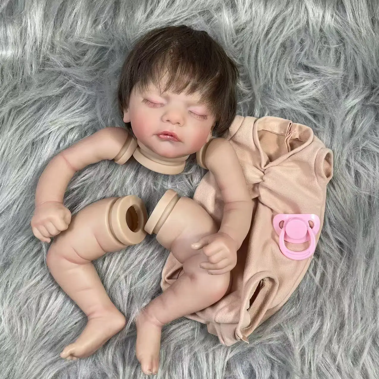 Muñeca Reborn Modelo Sam con pelo injertado 3D y venas realistas - imagen 2