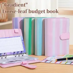 Cuaderno de presupuestos con cremallera y hojas sueltas en PU