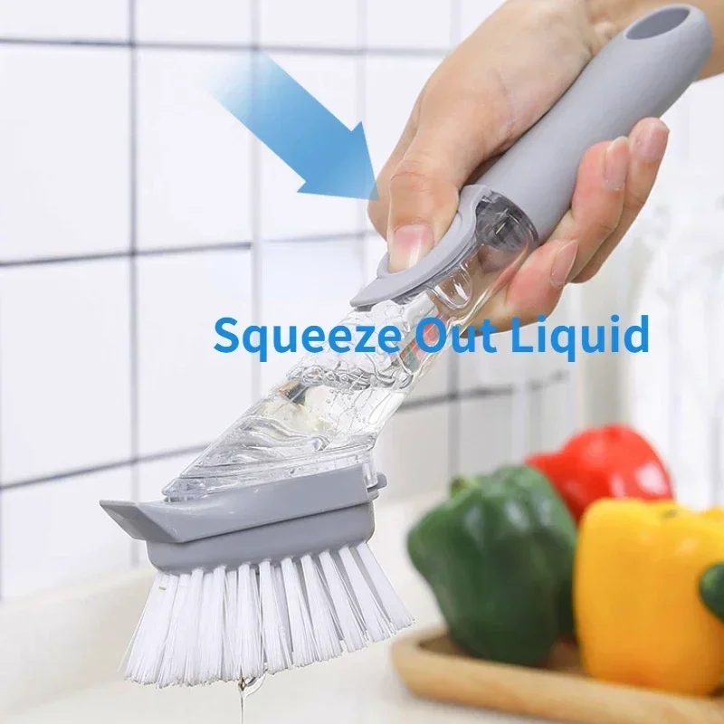 Mango ergonómico con botón de dispensación de líquido