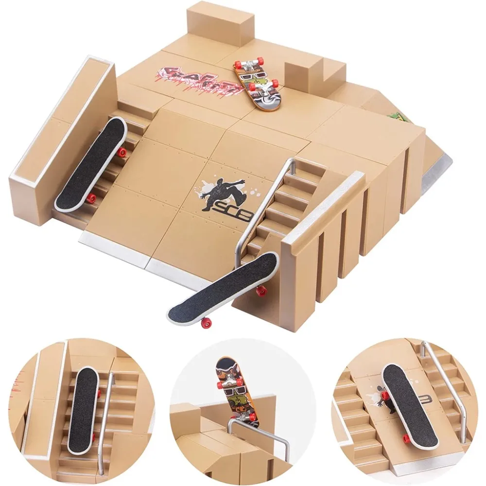 Mini monopatín para los dedos Parque de Skate en kit de juguete - imagen 3