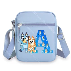 Bolsa de hombro Bluey para viaje con letras y diseño infantil