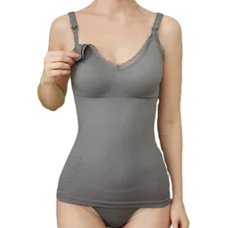 Emotion Moms Camisola de lactancia inalámbrica sin mangas para mujer