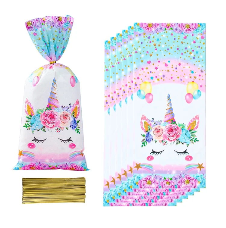 Bolsa de unicornio con diseño colorido y detallado