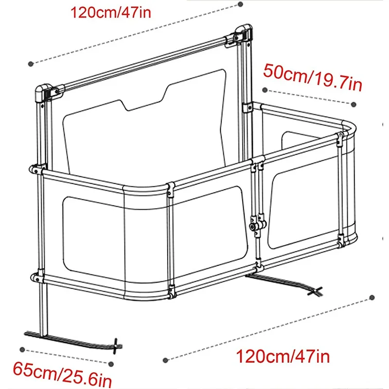 Cuna ligera para bebé - cama de uso dual con protección - imagen 4