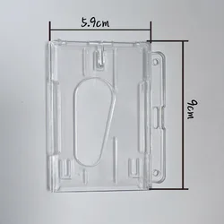 Portaidentificación infantil de plástico transparente para mochila