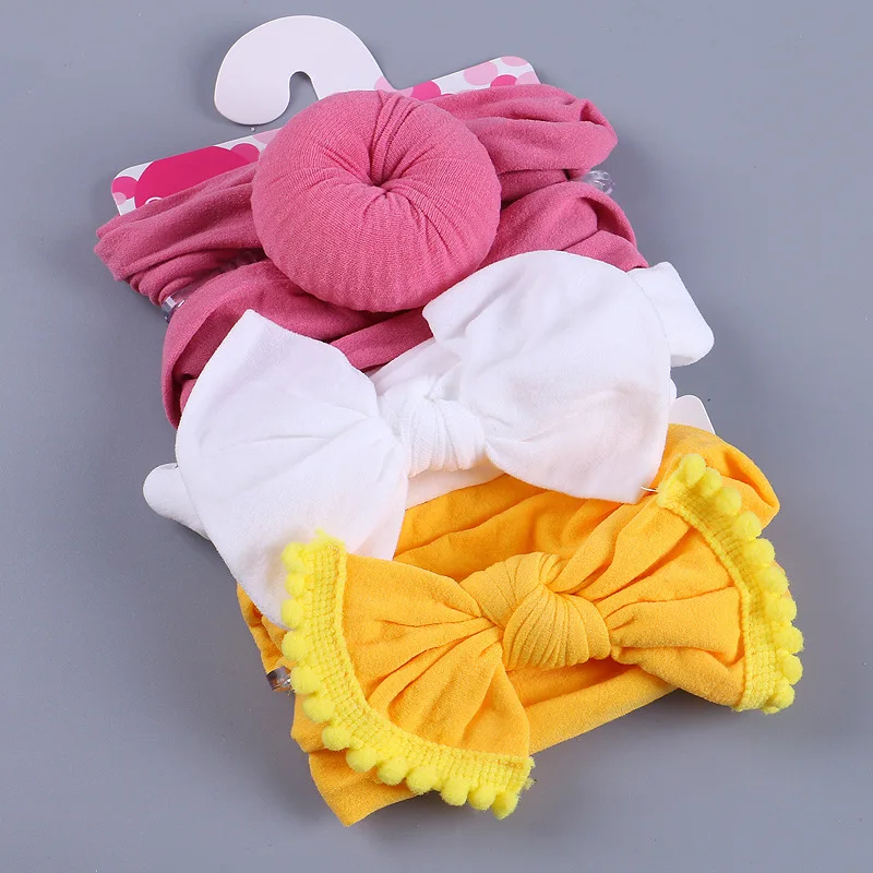 Diadema de bebé elástica de nylon con lazo suave - imagen 5