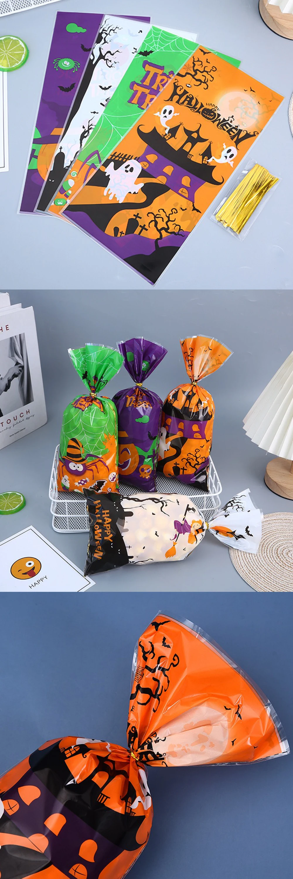 Bolsas de dulces Halloween estilo fantasma