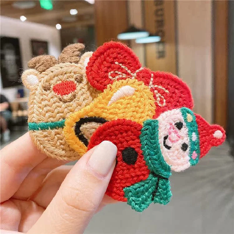 Horquillas de Navidad para el pelo de niño – Con motivos de alce y árbol - imagen 5