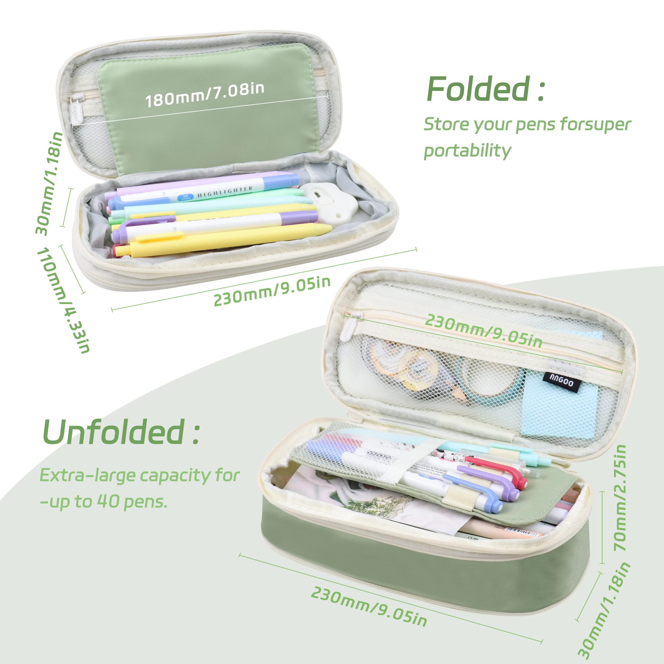 Estuche escolar infantil de gran capacidad para lápices - imagen 4