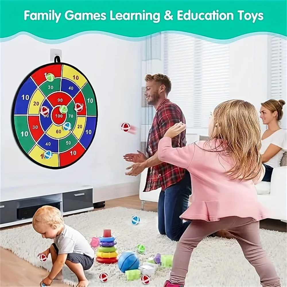Juego de dardos plegable para niños – Tablero grande interior y exterior - imagen 5