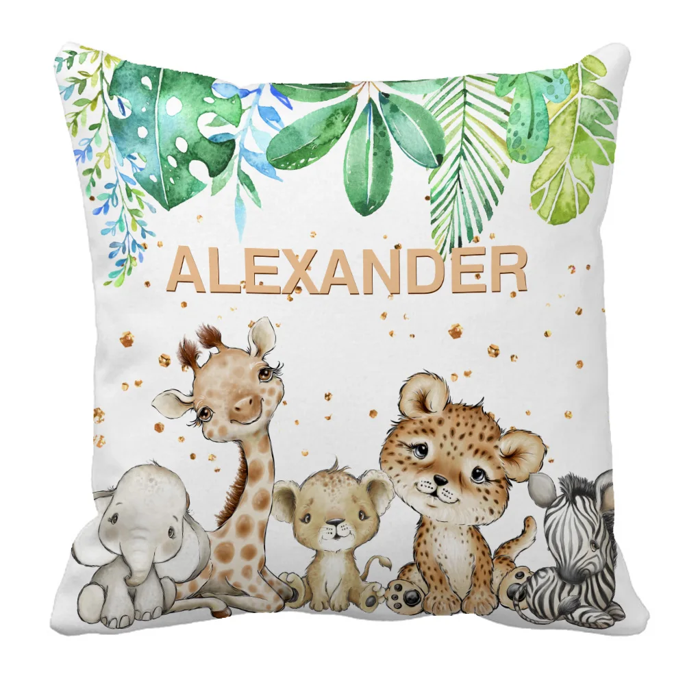 Juego de ropa de cuna - Animals de selva verde personalizable - imagen 4