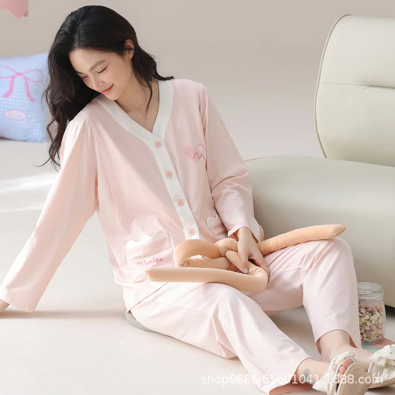 Camisón de lactancia en modal suave para dormir y casa
