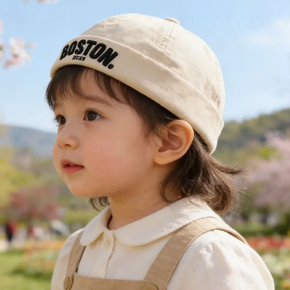 Gorra cubeta de algodón transpirable sin visera con letras bordadas - imagen 5