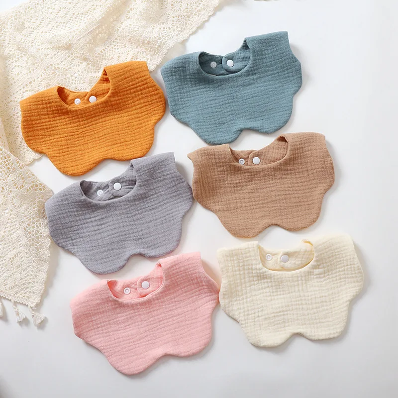 Babero bandana de algodón tipo gasa para bebés recién nacidos - imagen 5