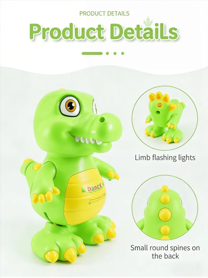 Dinosaurio con iluminación visible