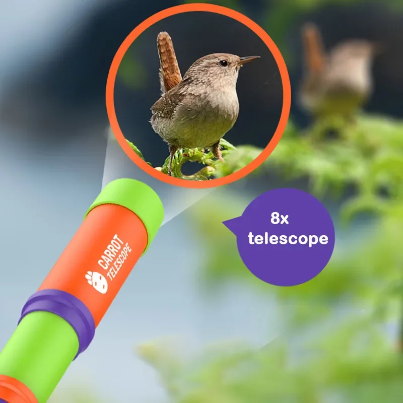 Telescopio monocular retráctil infantil en mano