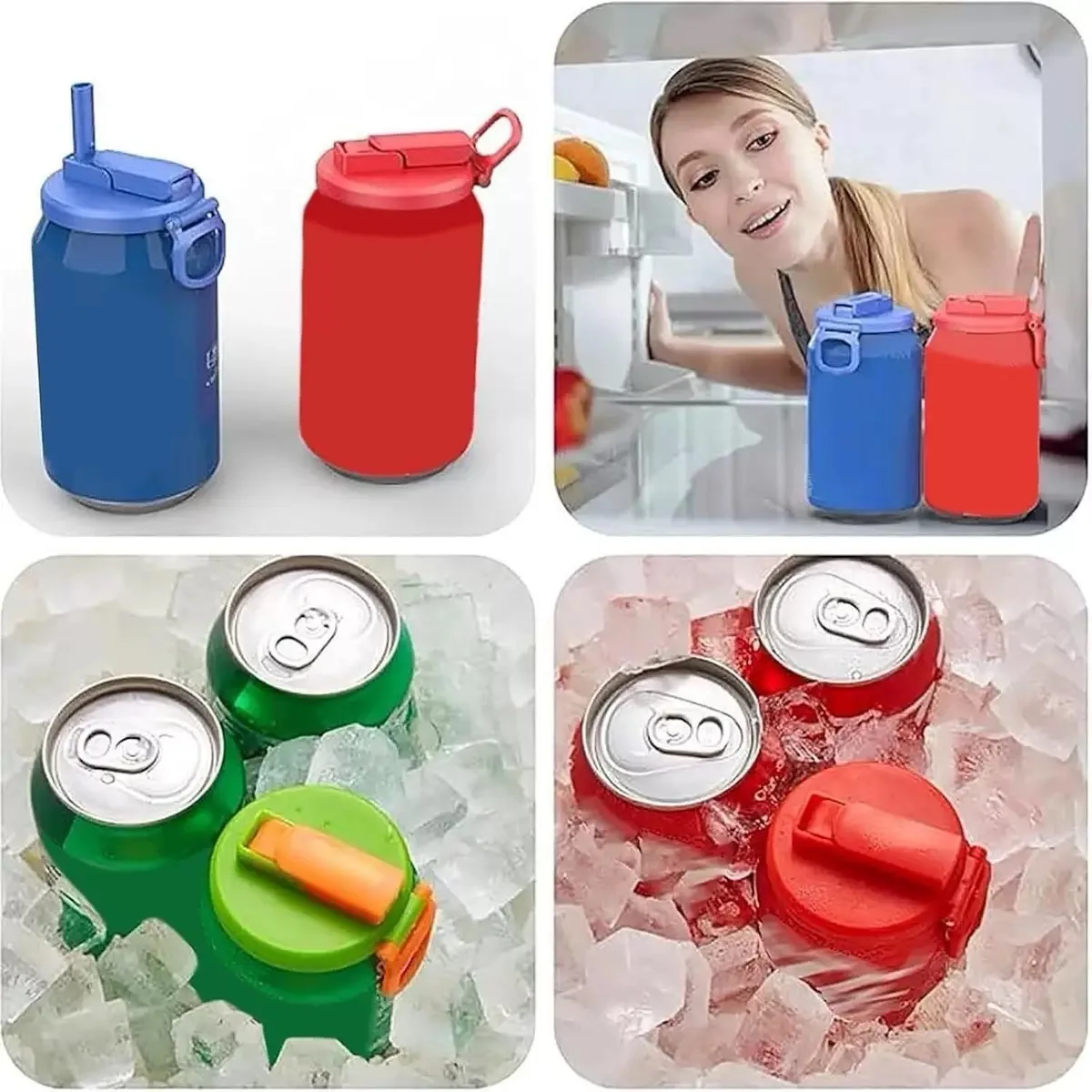 Vaso infantil con pajita y funda protectora multicolor