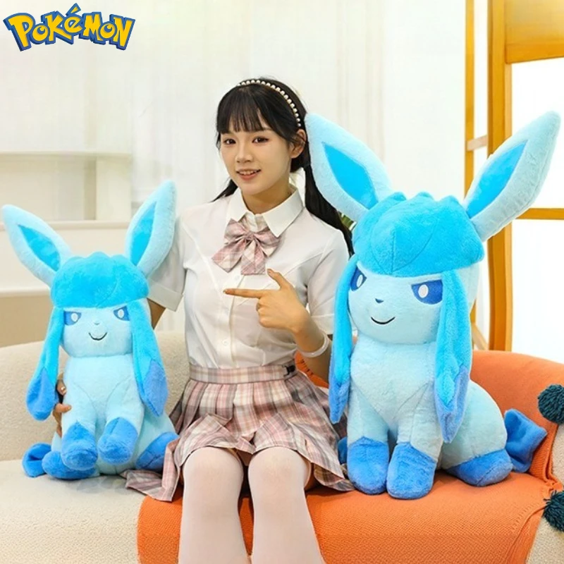Peluche Glaceon Pokémon cómodo para niños y niñas – dibujo animado - imagen 3