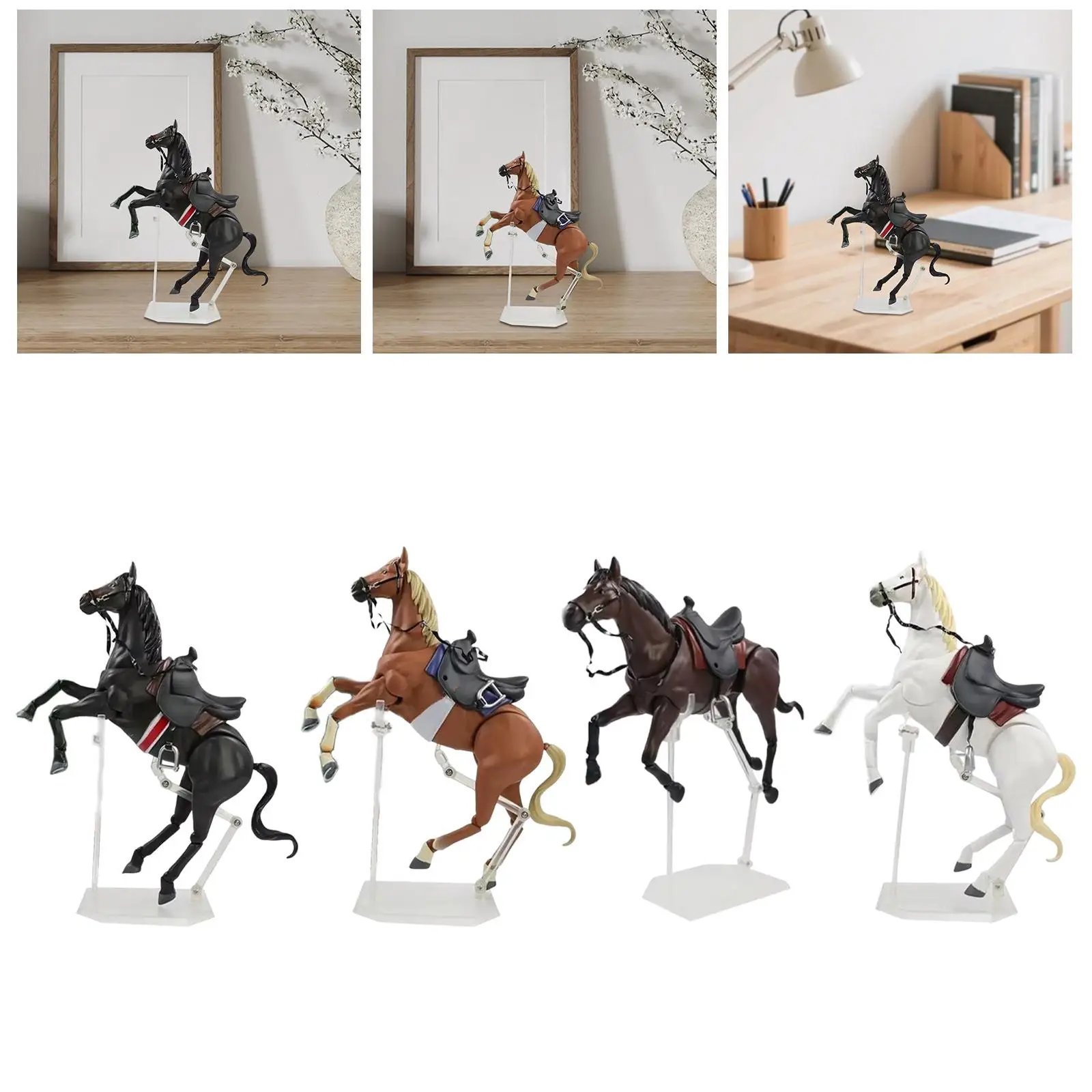 Figura de caballo realista de decoración para niños, estilo granja - imagen 3